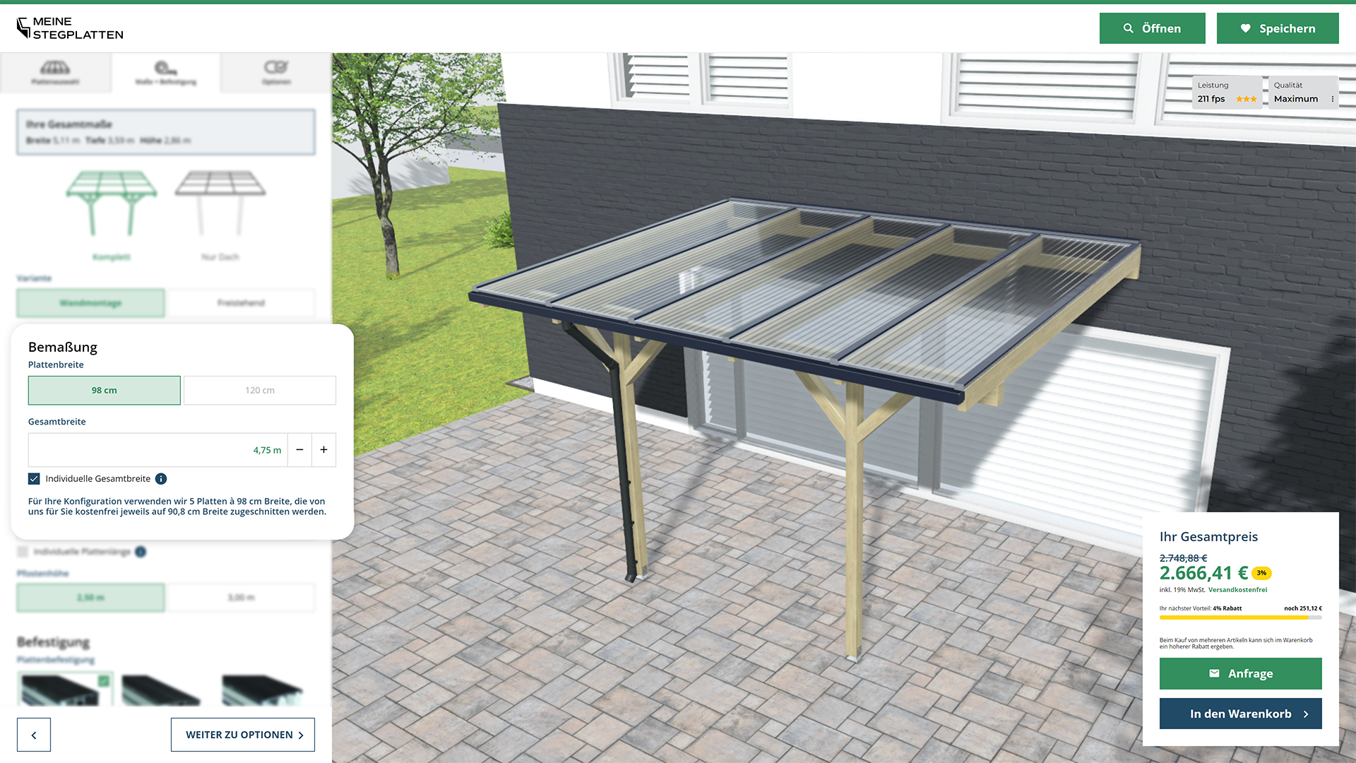 konfigurator webgl passgenau image compare meine stegplatten