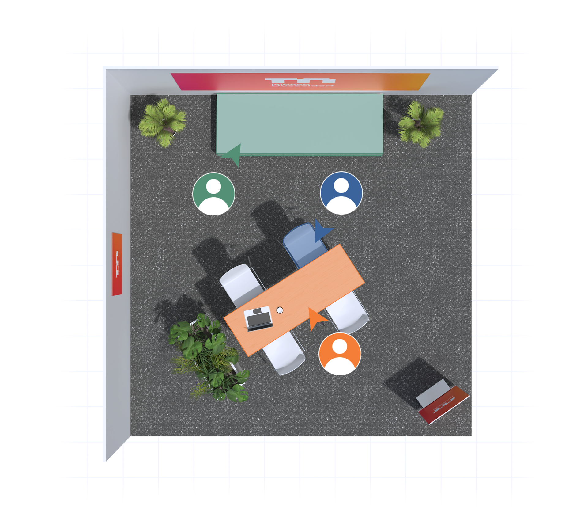 konfigurator webgl kooperativ messe duesseldorf serviceflaechen