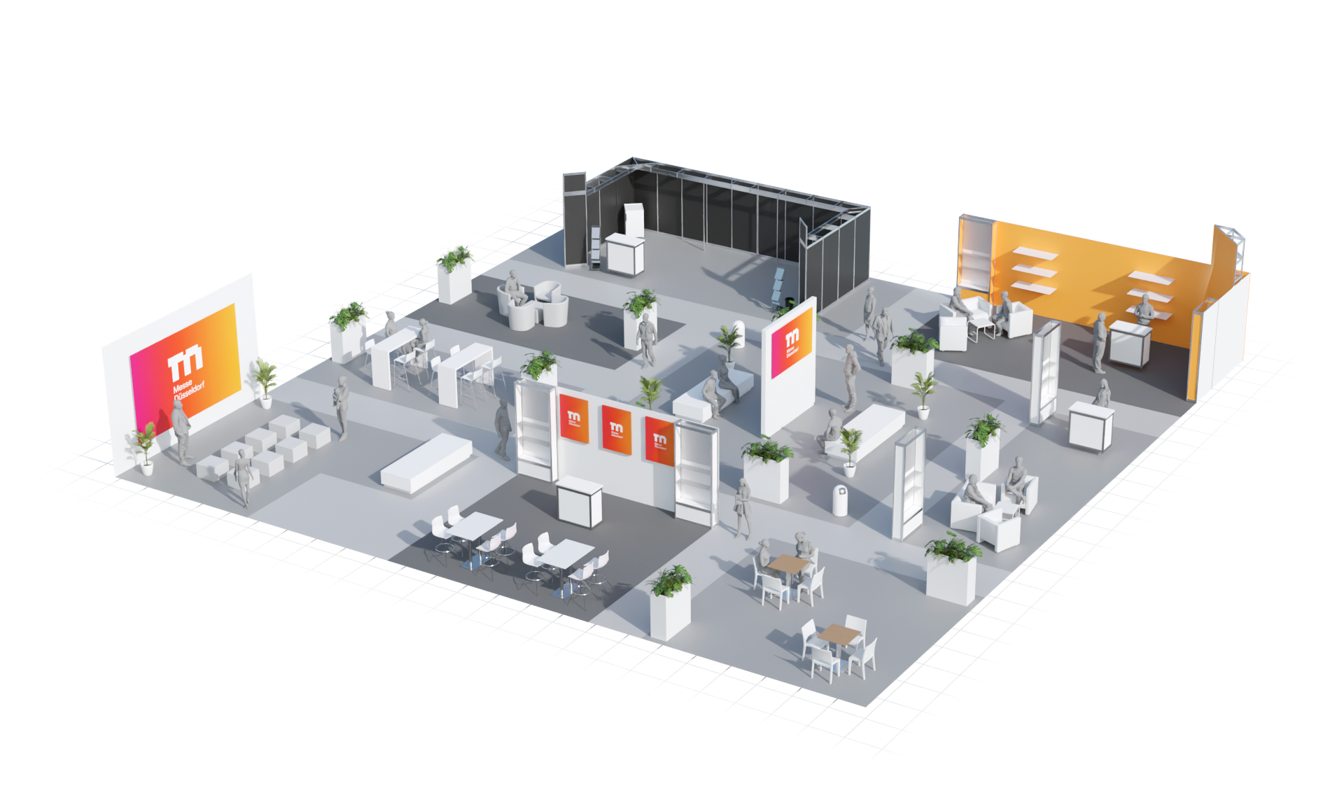 konfigurator webgl messeflaeche messe duesseldorf serviceflaechen