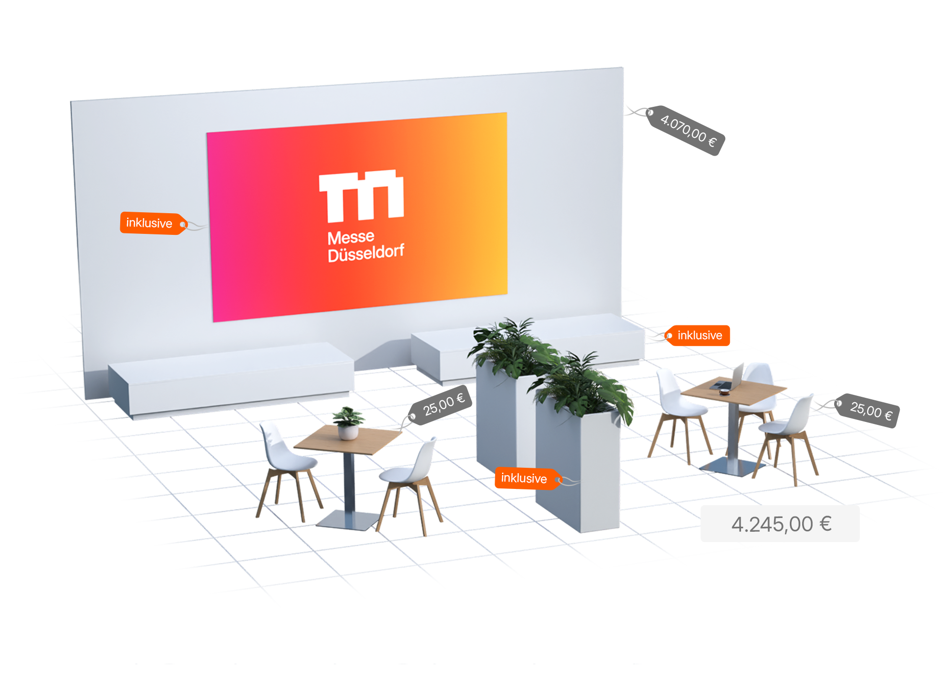 konfigurator webgl preisaufstellung messe duesseldorf serviceflaechen