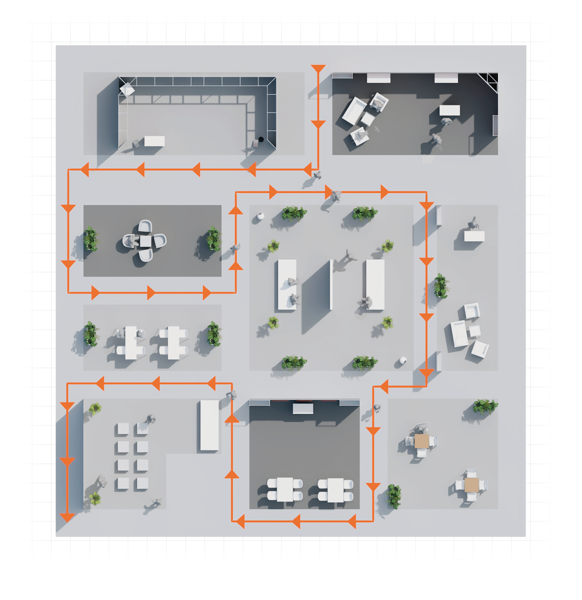 konfigurator webgl standflaechen planung messe duesseldorf serviceflaechen