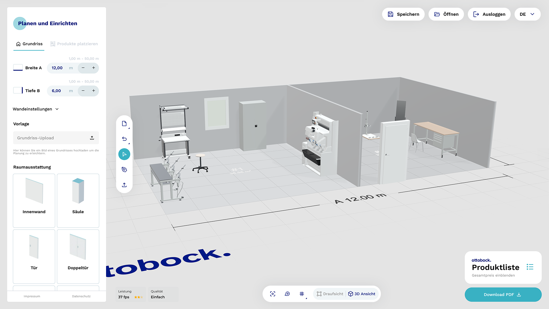 webgl planungstool konfigurator slideshow4 ottobock
