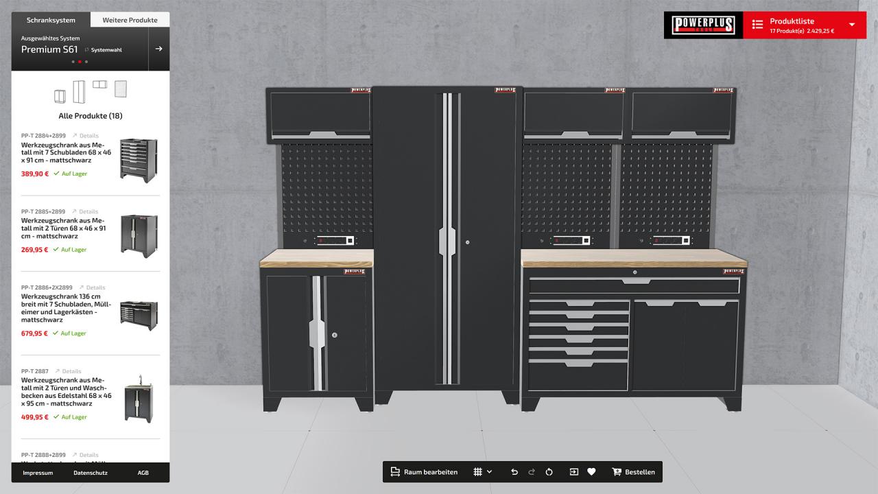 Powerplustools 3D Werkstattplaner [redPlant Realtime Studio]
