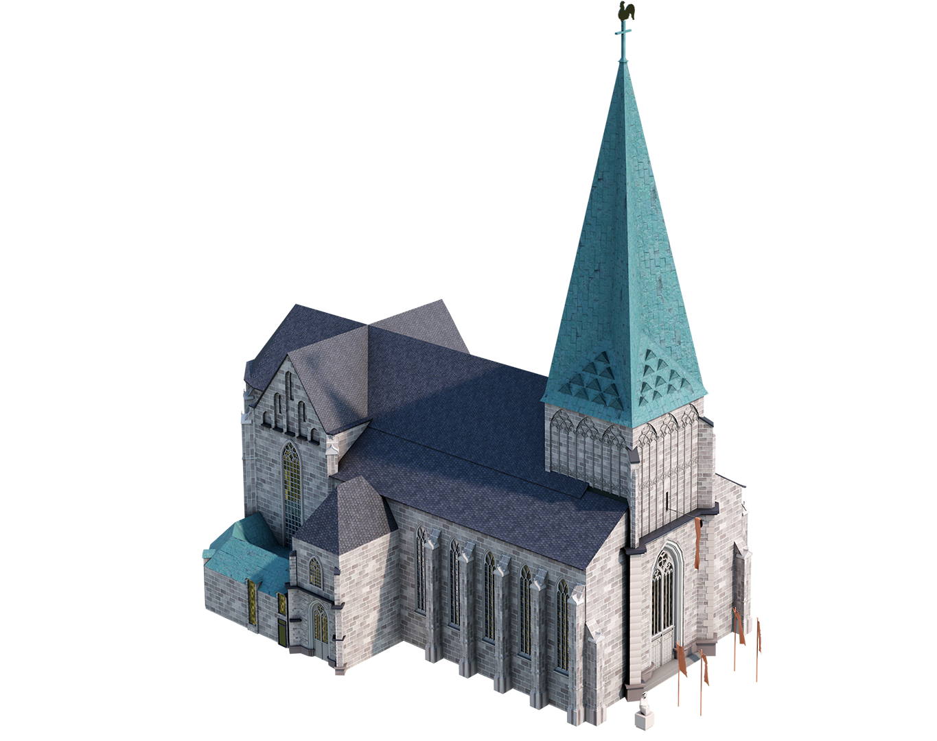 webgl application interaktives Stadtmodell StgGeorg Kirche rendering stadtmarketing bocholt