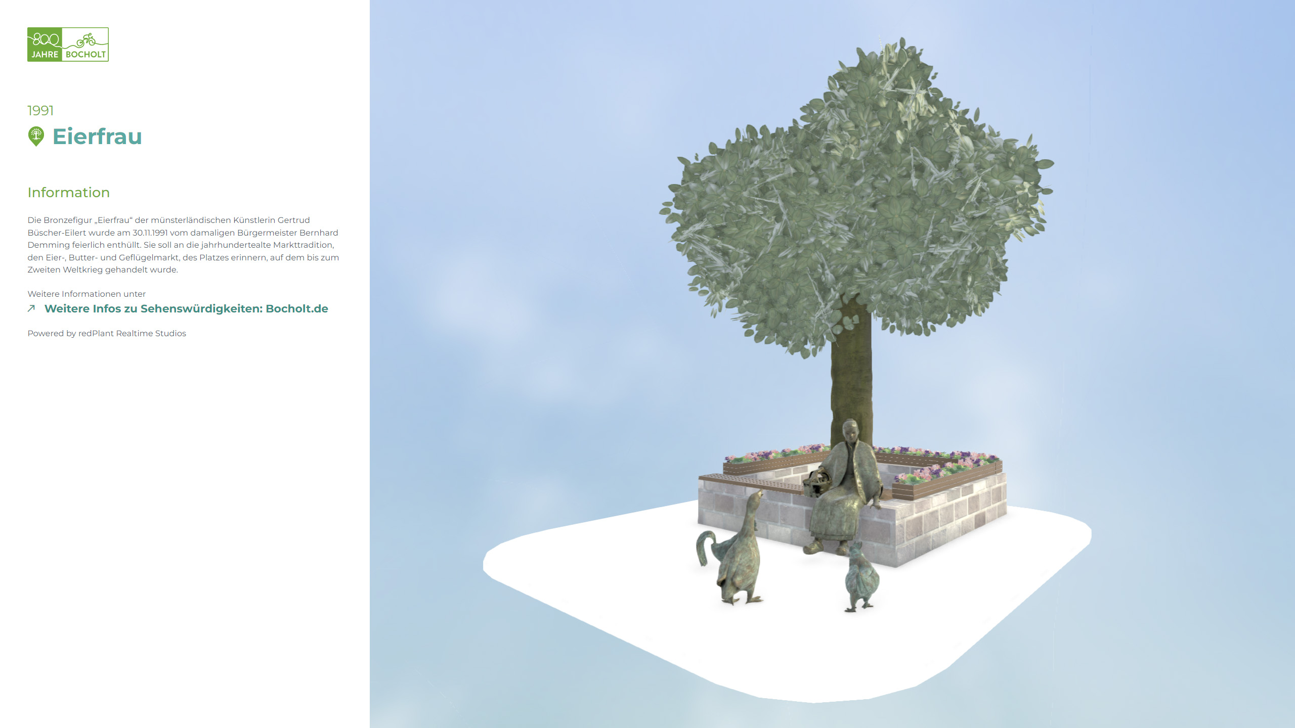webgl application interaktives Stadtmodell eierfrau stadtmarketing bocholt